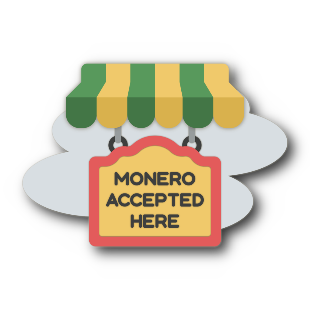 Monero Accepted Here Shingle