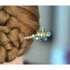 Chinese Style Enameled Metal Scallop Imitation Pearls