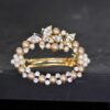 Rhinestone Butterfly And Imitation Pearls Hair Barrette - Image 2