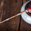Red Enameled Hairpin Resin Drop