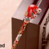 Asian Enameled Hair Stick Vintage Hairpin Jewelry - Image 4