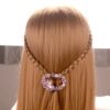 Modeled Painted Butterfly Open Center Hair Barrette