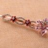 Pink Luau Flower Painted Metal Bobby Pin