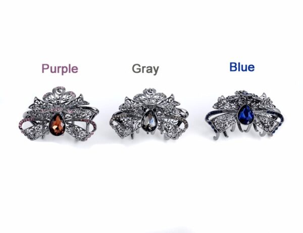 All Colors Metal Fancy Hair Claw Angled