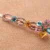 Multicolor Luau Flower Painted Metal Bobby Pin