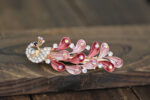 Main Painted Metal Peacock Hair Barrette