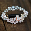 Rhinestone Flower And Imitation Pearls Hair Barrette
