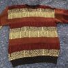 Woolrich Sweater 100% Cotton Red, White, and Blue Stripes - Image 4