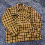 Pendelton 100% Wool Shirt Brown and Blue