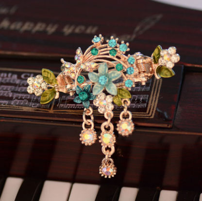 Blue Flower Bouquet hair clip