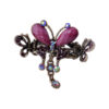 Purple Rhinestone Hair Clip Claw