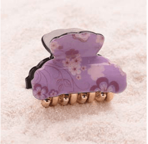 Purple Small Acrylic Hair Claw