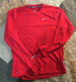 Red Nike Running Dri-Fit Long Sleeve