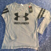 Under Armour Gray Black Logo Long Sleeve Shirt