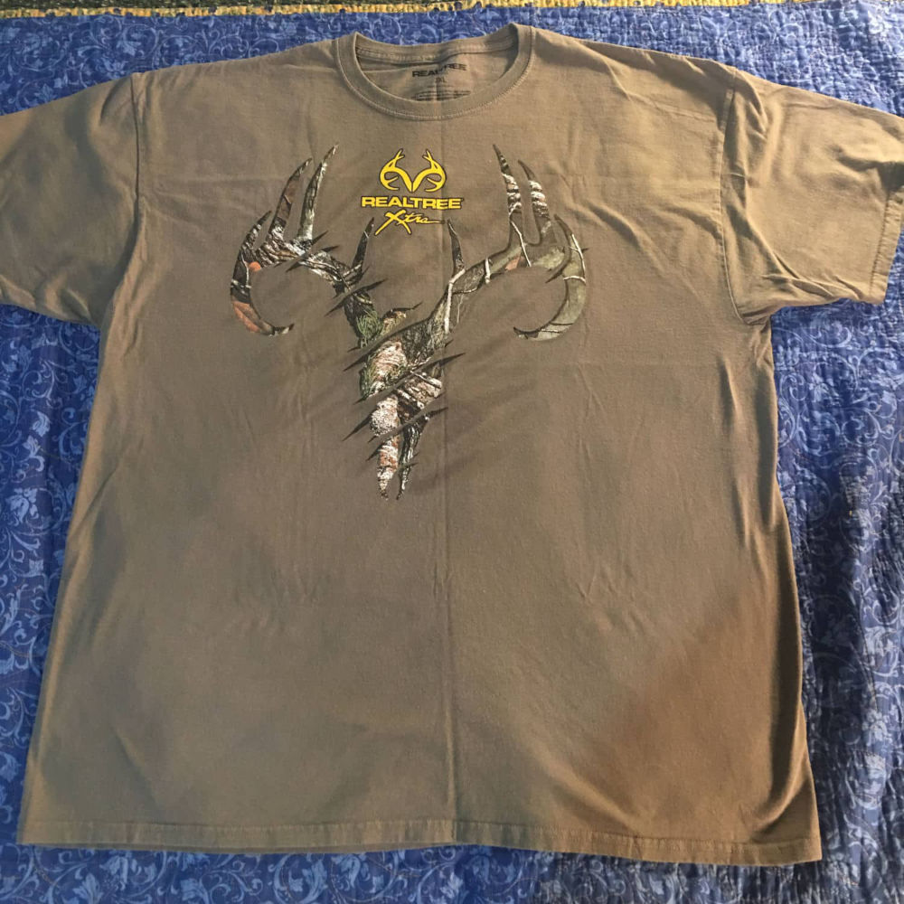 Realtree Camouflaged Deer Skull T-Shirt