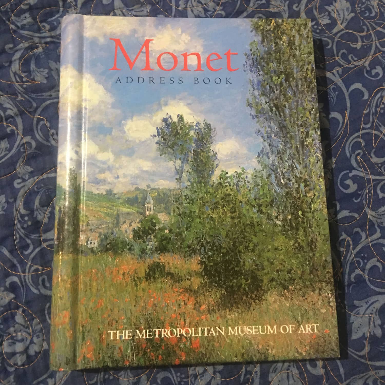Monet Address Book - Used Very Good