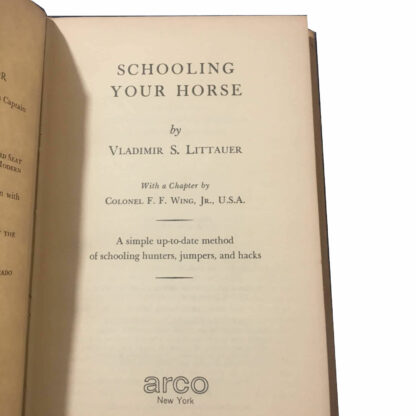 schooling your horse title page