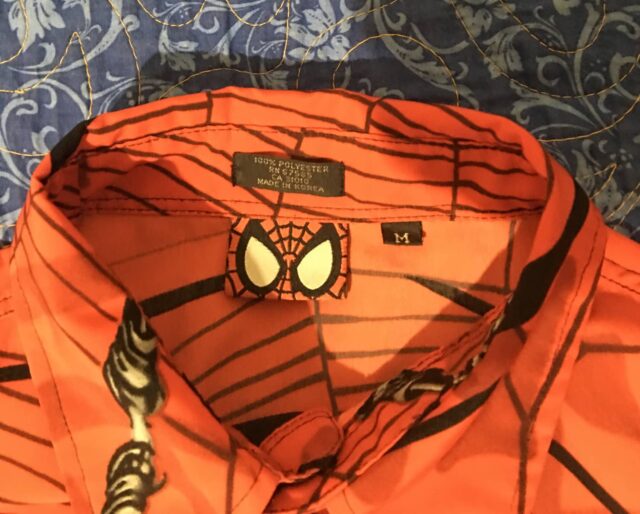 Marvel Spiderman Shirt Collar