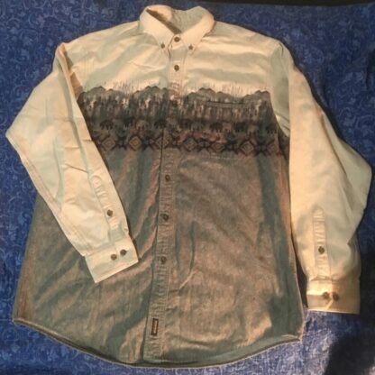 Woolrich Chamois Shirt Bear Patterns