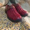 Cherry Red and Brown Bass Women Shoes