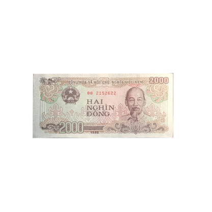 2,000 Dong Vietnamese Note Currency