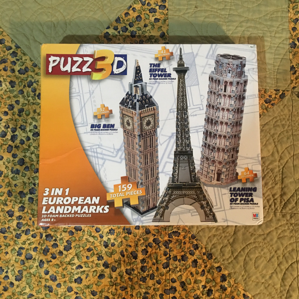 3D Puzzle 3-in-1 European Landmarks 159 Pieces