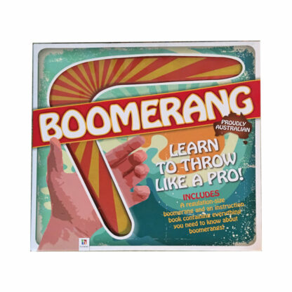 Boomerang with book