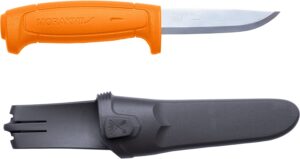 Morakniv Basic 511 High Carbon Steel Fixed Blade Knife and Sheath