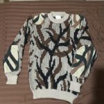 The Wooly Pully Sweater 100% Wool Shoulder and Elbow Reinforced Camouflage Pattern
