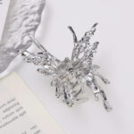 Liquid Metal Butterfly Hair Claw